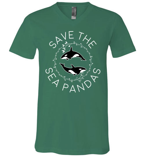 Save The Sea Pandas V-Neck