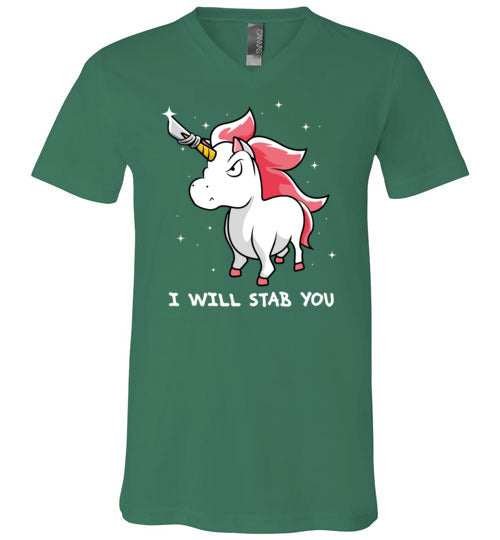 Unicorn Will Stab You V-Neck