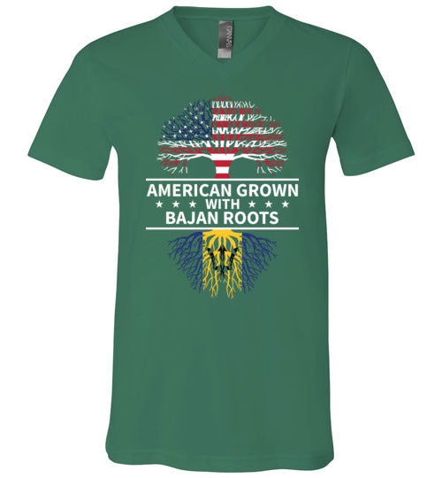 American Grown with Bajan Roots V-Neck