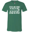 Sticks And Stones V-Neck