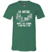 Go Outside Bear V-Neck