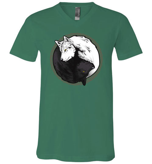 Wolf Yin Yang V-Neck