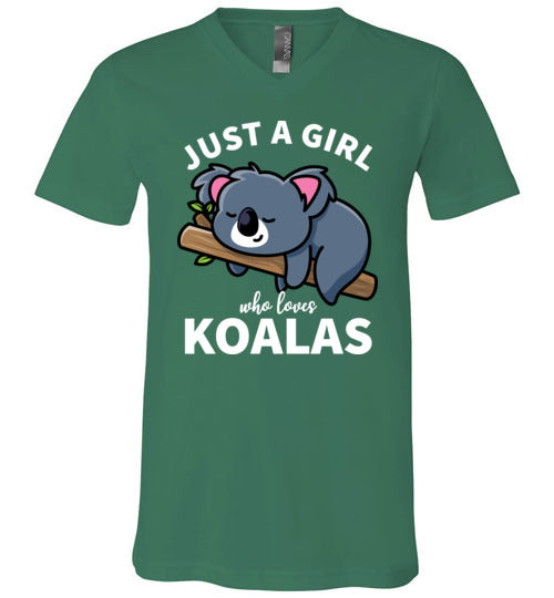Just a girl who loves koalas V-Neck