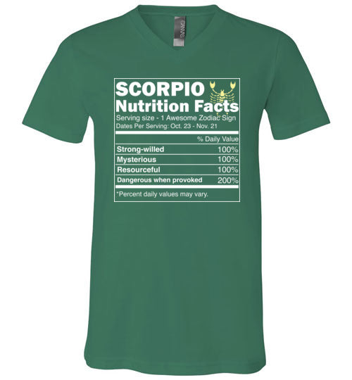 Scorpio Nutrition Facts V-Neck