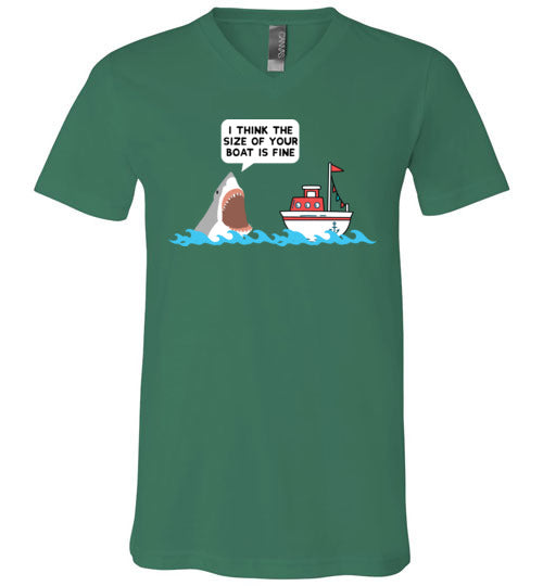 Shark Boat Size V-Neck