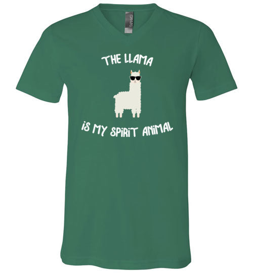 Llama Spirit Animal V-Neck