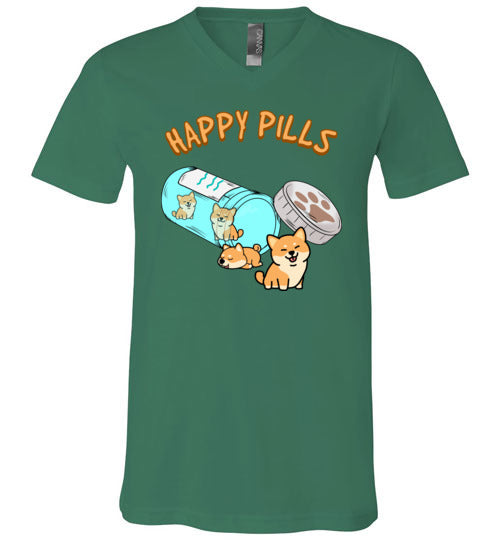 Happy Pills Shiba Inu V-Neck