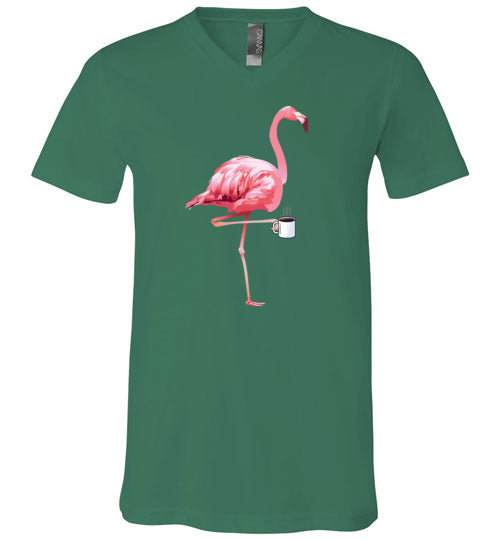 Flamingo Coffee V-Neck