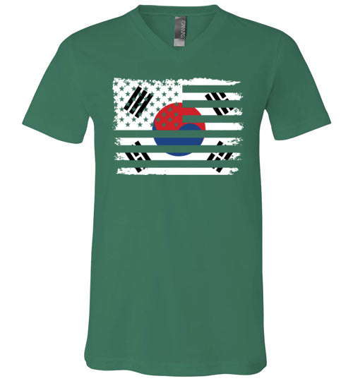 South Korean American Flag V-Neck