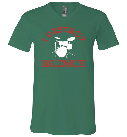 Drummer Destroy Silence V-Neck