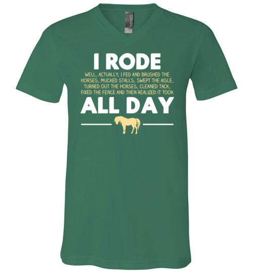 Horse Rode All Day V-Neck
