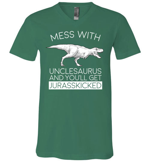 Unclesaurus Jurasskicked V-Neck