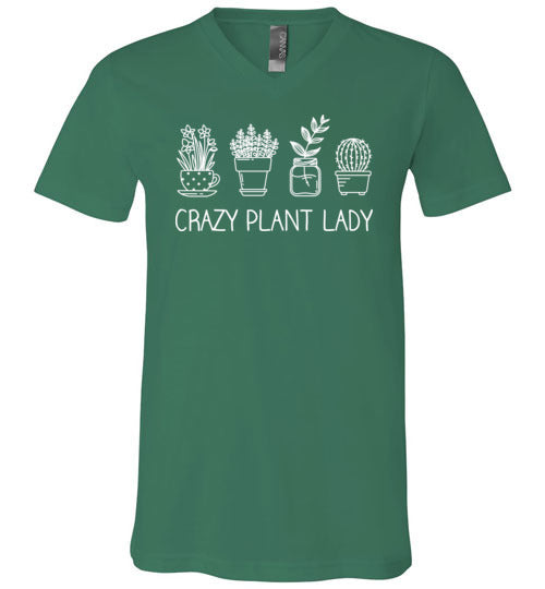 Crazy Plant Lady V-Neck