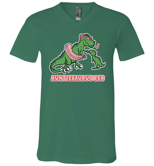 Auntiesaurus Rex V-Neck