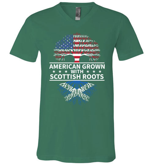 American Grown With Scottish Roots V-Neck