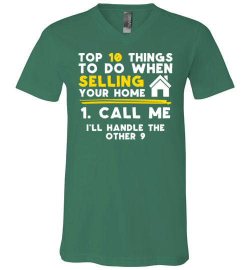 Top 10 Things Realtor Real Estate V-Neck