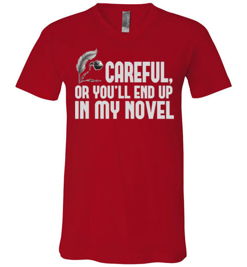 Careful Novel V-Neck