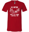 Go Outside Bear V-Neck