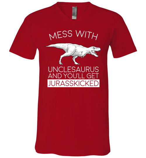 Unclesaurus Jurasskicked V-Neck