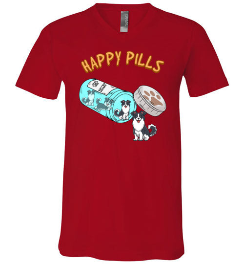 Happy Pills Border Collie V-Neck