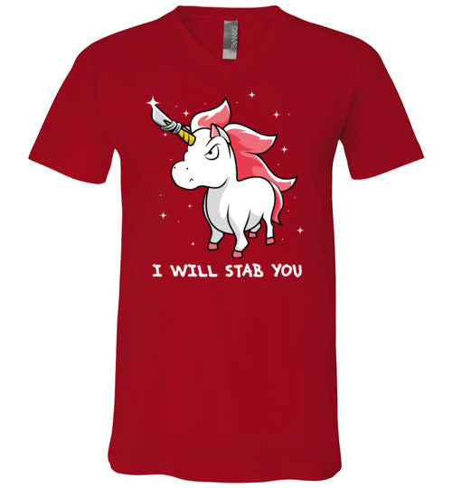 Unicorn Will Stab You V-Neck