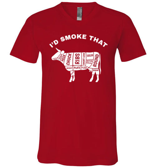 Id Smoke That Beef BBQ V-Neck