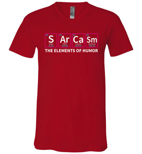 Sarcasm Elements of Humor V-Neck