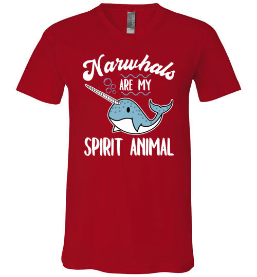 Narwhals Spirit Animal V-Neck