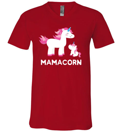 Unicorn Mom Mamacorn V-Neck