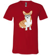 Corgi Sunglasses V-Neck