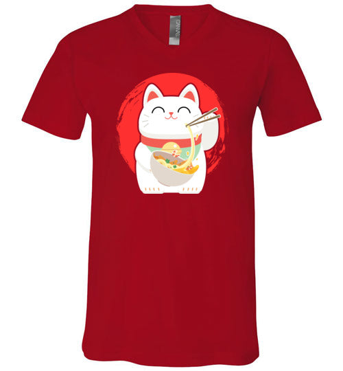 Ramen Cat V-Neck