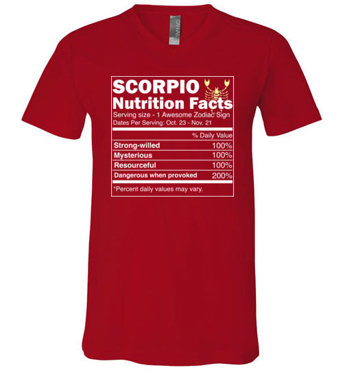 Scorpio Nutrition Facts V-Neck