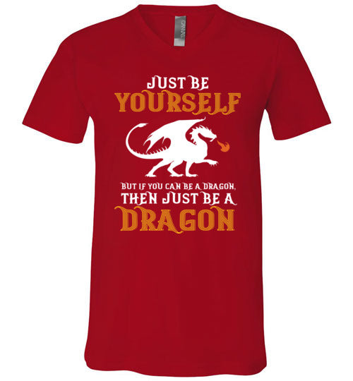 Just Be Yourself Dragon V-Neck