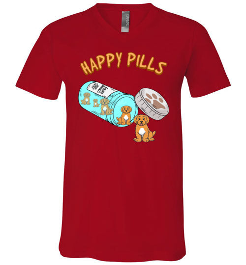 Goldendoodle Happy Pills V-Neck