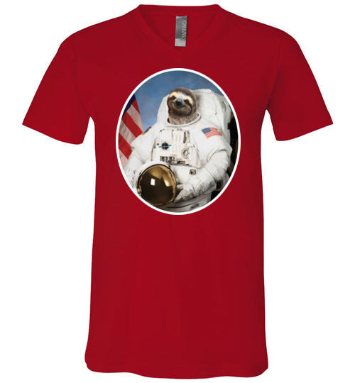 Sloth Astronaut V-Neck