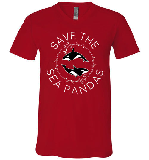 Save The Sea Pandas V-Neck