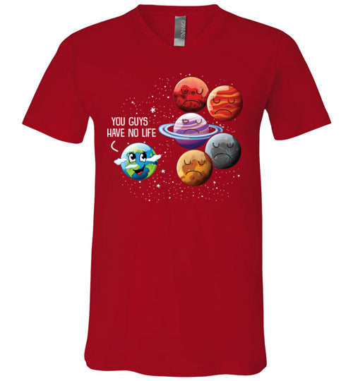 Planets No Life V-Neck