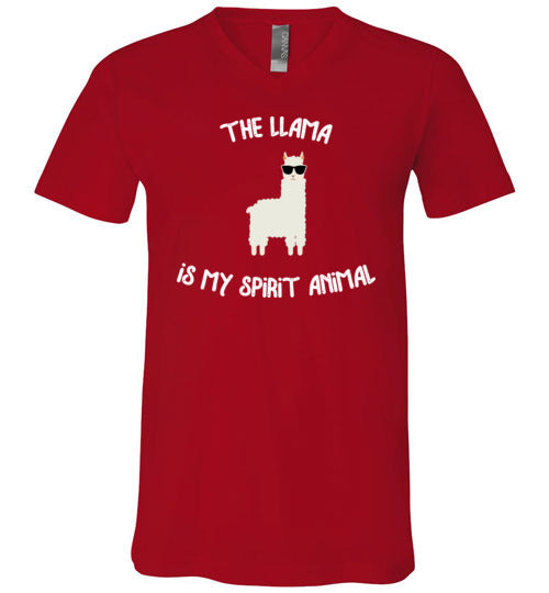 Llama Spirit Animal V-Neck