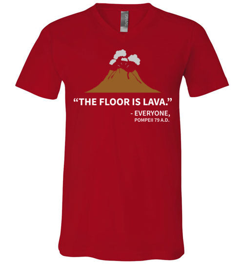 Floor Is Lava Pompeii V-Neck