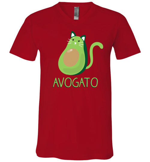 Avocado Cat Avogato V-Neck