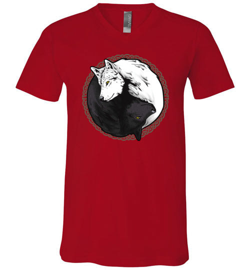 Wolf Yin Yang V-Neck
