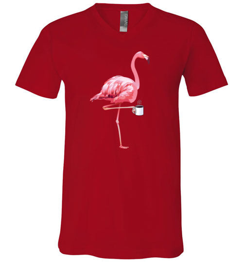 Flamingo Coffee V-Neck