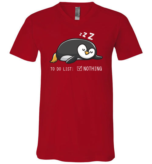 Penguin To Do List V-Neck