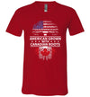 American Grown With Canadian Roots V-Neck