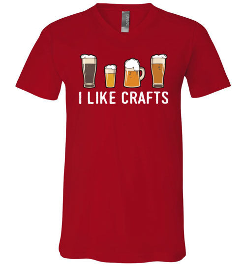 I Like Crafts V-Neck