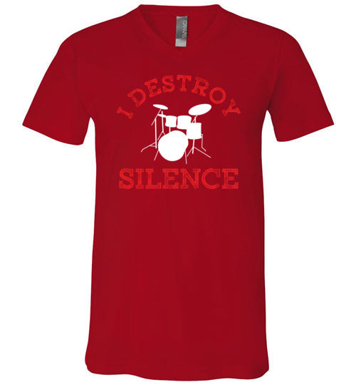 Drummer Destroy Silence V-Neck
