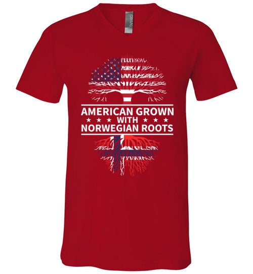 American Grown With Norwegian Roots V-Neck