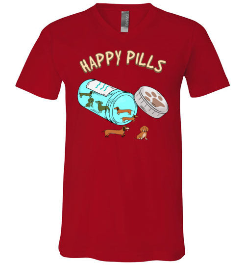 Happy Pills Dachshund V-Neck