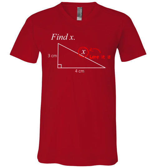 Math Find X V-Neck