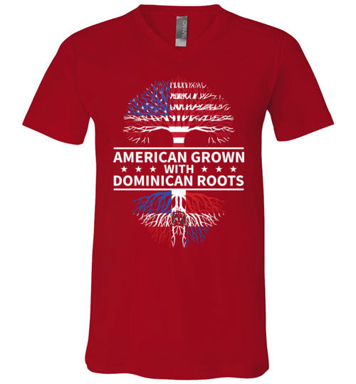 American Grown With Dominican Roots V-Neck